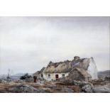 Frank Egginton RCA FIAL (1908-1990)A Connemara CottageWatercolour, 52 x 76cm (20½ x 30'')Signed