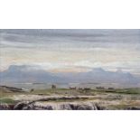 Derek Hill HRHA (1916-2000)View of Donegal from ToryOil on board, 11.5 x 20cm (4½ x 7¾'')Signed