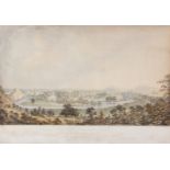 James George Oben (fl.1779-1819)A View of the Boyne, 1797Coloured lithographic print, 38 x 64.5cm (