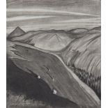 Harry Kernoff RHA (1900-1974)Mountain LandscapeCharcoal, 41 x 36cm (16¼ x 14¼'')Signed and dated (