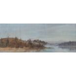 Derek Hill HRHA (1916-2000)View from 'Gully' Ely Lodge, the Westminsters' Home on Lough Erne, Spring