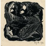 Elizabeth Rivers (1903-1964)Choir of AngelsWood engraving, 8 x 7.5cmSigned with initials and dated