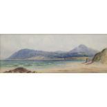 G.W Morrison (20th Century)Bray Head from KillineyWatercolour, 21.5 x 58cmSigned