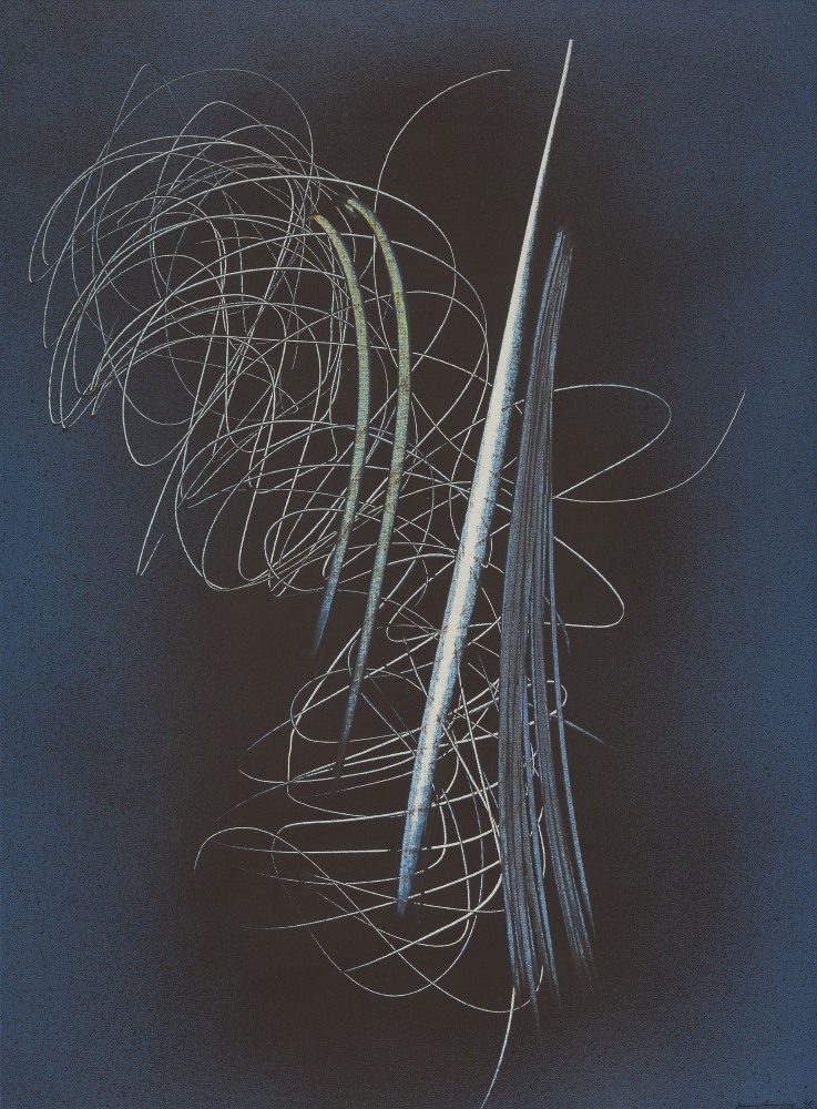 Hans HARTUNG (1904-1989)T1961-40, 1961Acrylique sur toile.Signée et datée en bas à droite.Titrée