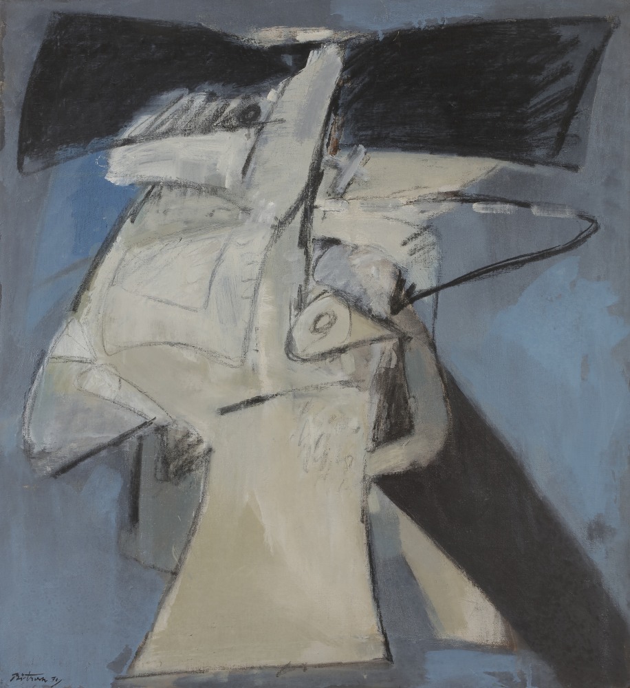Albert BITRAN [franco-turc] (né en 1929)Composition, 1971Huile sur toile.Signée et datée en bas à