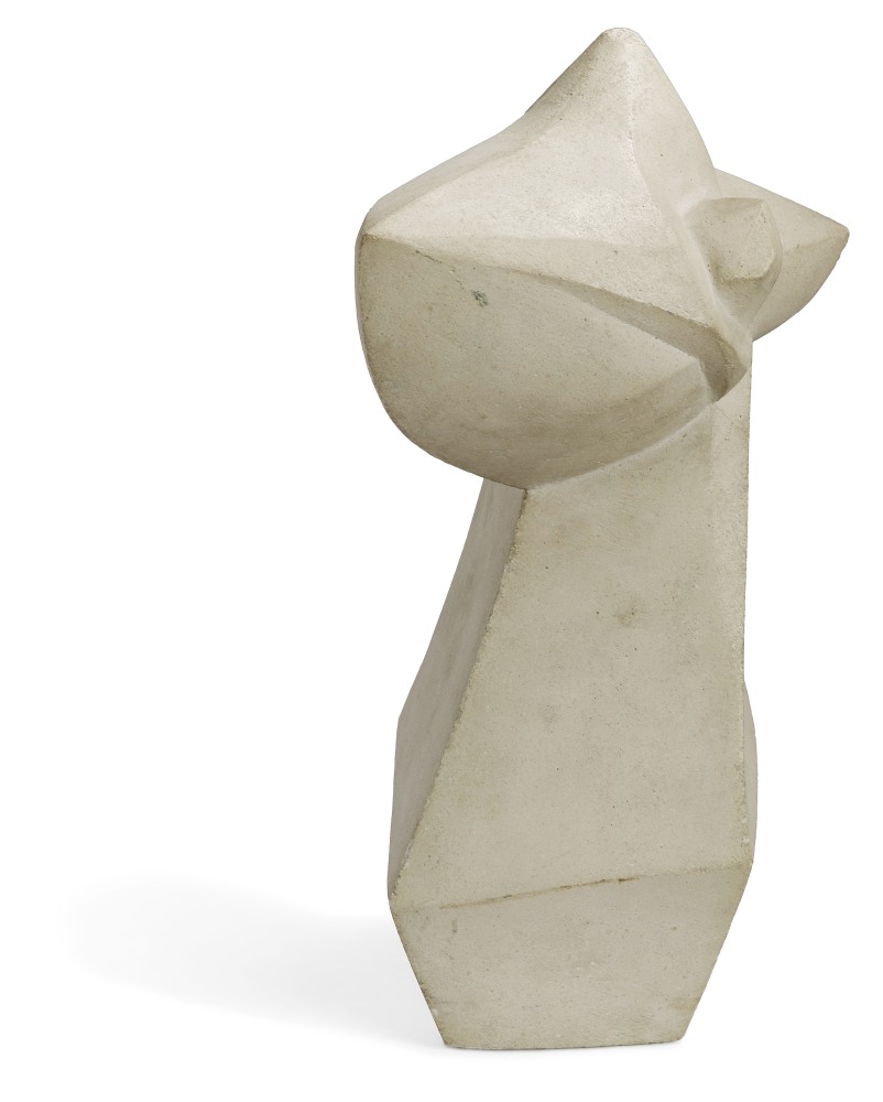 Jean PEYRISSAC (1895-1974)CompositionSculpture en pierre blanche.Non signée.(Petits manques).Hauteur - Image 3 of 3