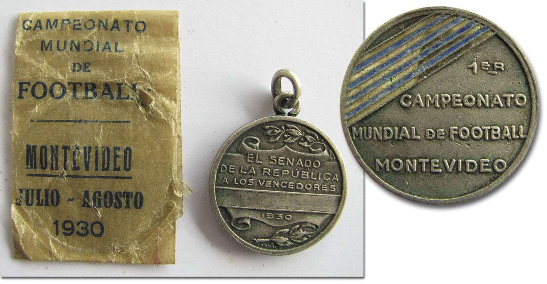 World Cup 1930 Rare Winner Medal Senat Uruguay - Unknown medal of the Senat of Uruguay for the