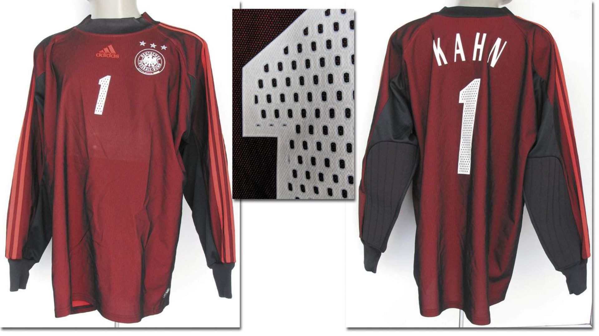 match worn football shirt Germany 2003 - Original match worn goalkeeper shirt Germany with number 1.