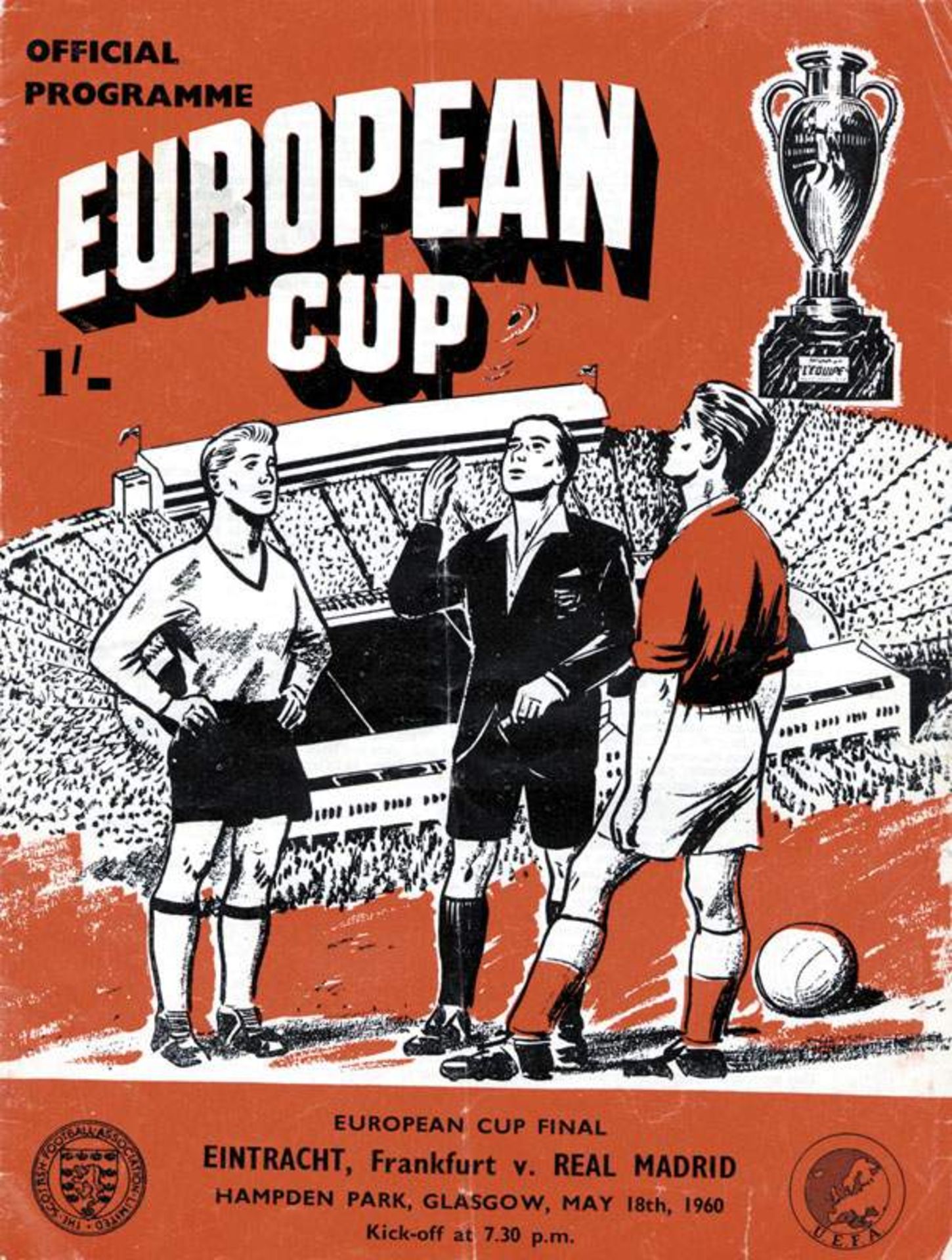 Europcup Final 1960 Programm Frankfurt v Madrid - Eintracht Frankfurt vs Real Madrid May 18, 1960 in