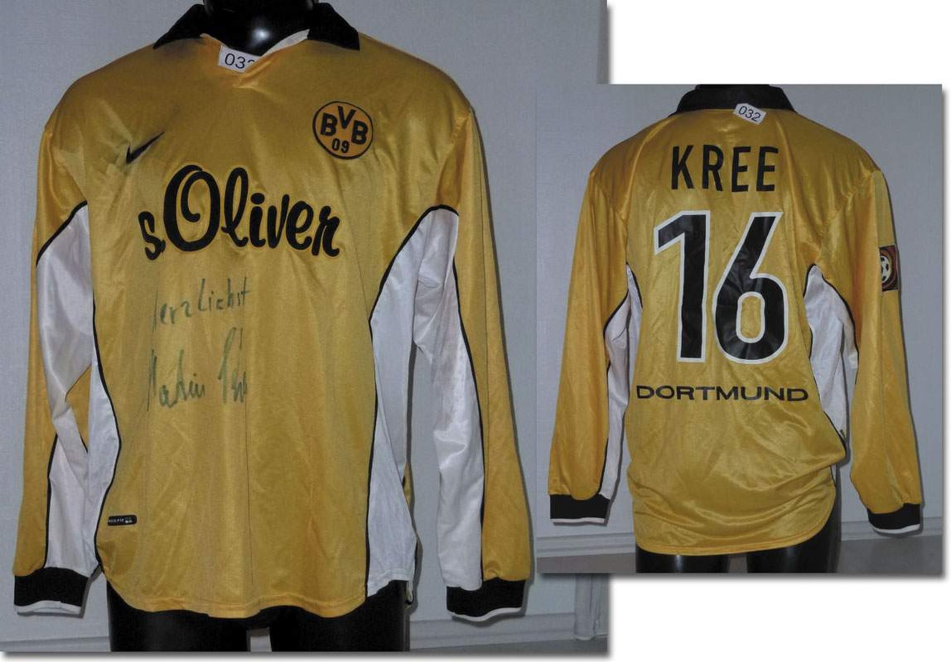 match worn football shirt Borussia Dortmund 1998 -  Dortmund, Borussia - - Original match worn