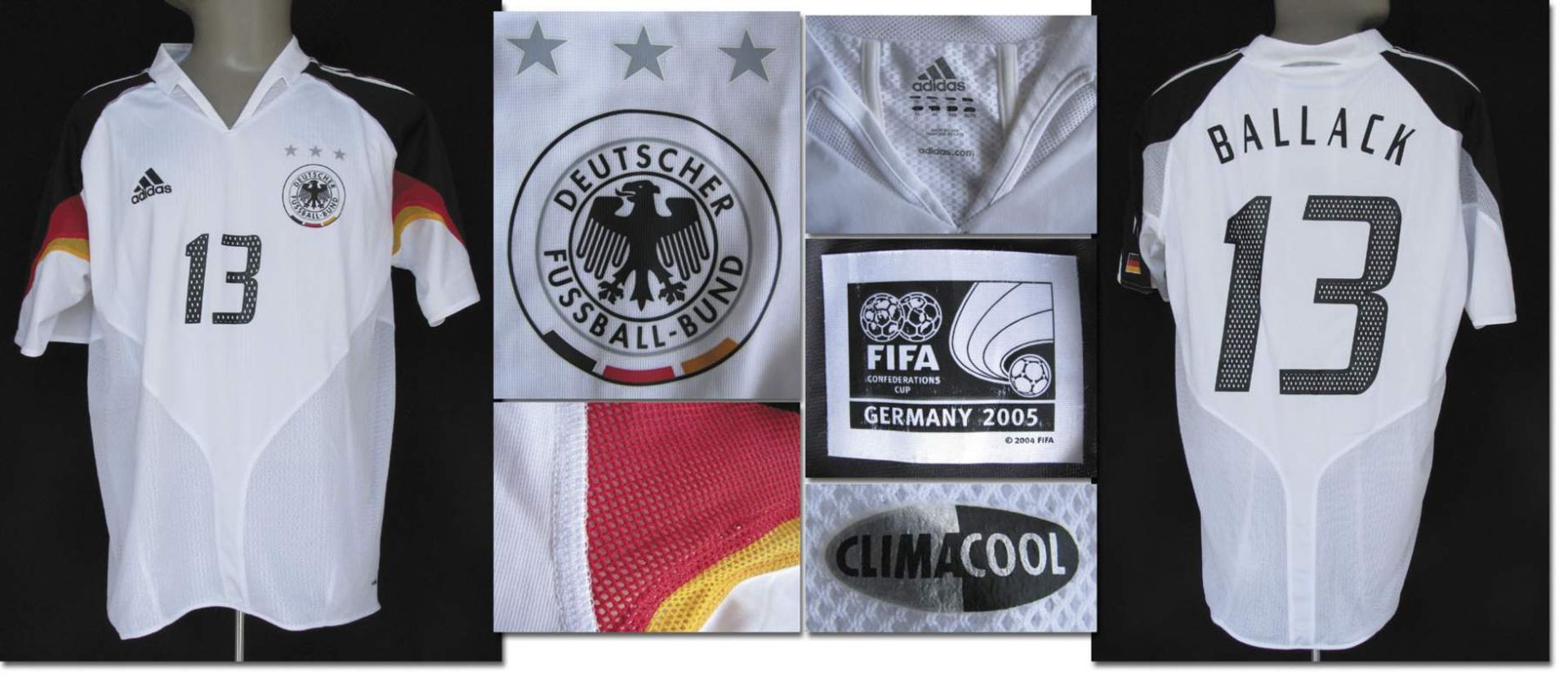 ConFed 2005 match worn football shirt Germany - Original match worn shirt Germany with number 13.