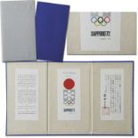 Olympic Games Sapporo 1972 Official Invitation - Official invitation to the Olympic Winter Games