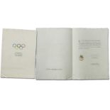 Olympic Games Stockholm 1956 Official Invitation - Official invitation to the Olympic Equestrian