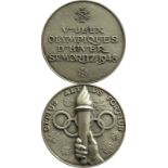 Olympic Winter Games 1948 Silver Winner medal - Silver medal for a second place at the Olympic