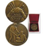 Olympic Games Paris 1924 Bronze Winner's Medal - for a 3rd place at the Olympics. Rim stamped "