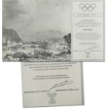 Olympic Games Grenoble 1968 Official Invitation - Official invitation to the Olympic Winter Games