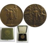 Olympic Games Stockholm 1912. Bronze Medal - In original presentation case. Attractive item with