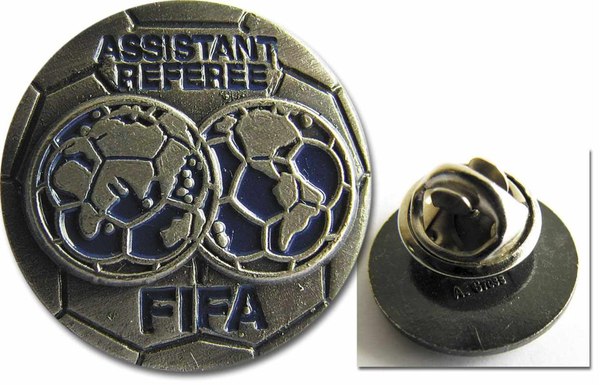 Official FIFA Pin Assistant Referee Badge 1982 - Official FIFA Badge "Assistant Referee" for the ass