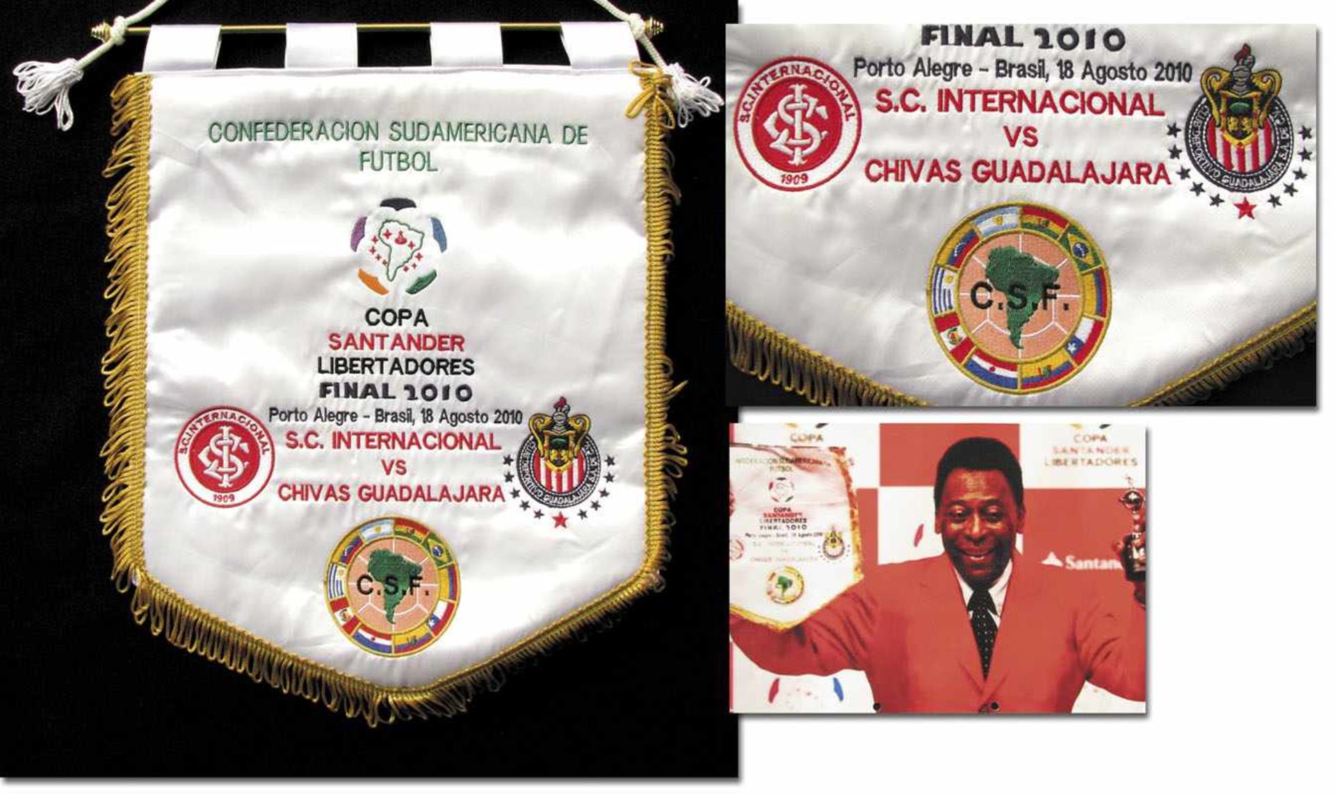 Football Match Pennant 2010 Final Copa Libertador - Official match pennant of the South American