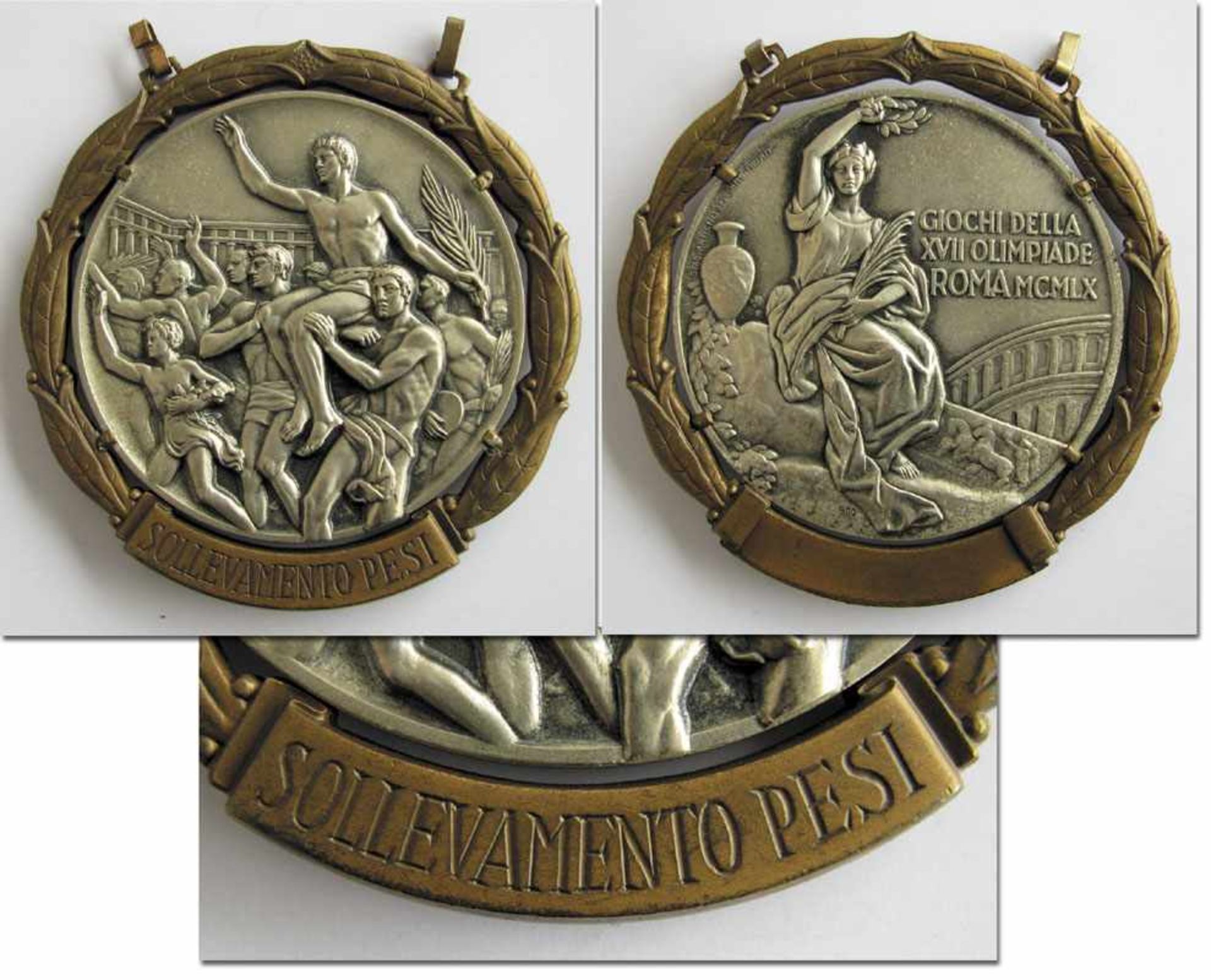 Olympic Games 1960 Winner medal Weightlifting - Winner medal for the second place weightlifting at