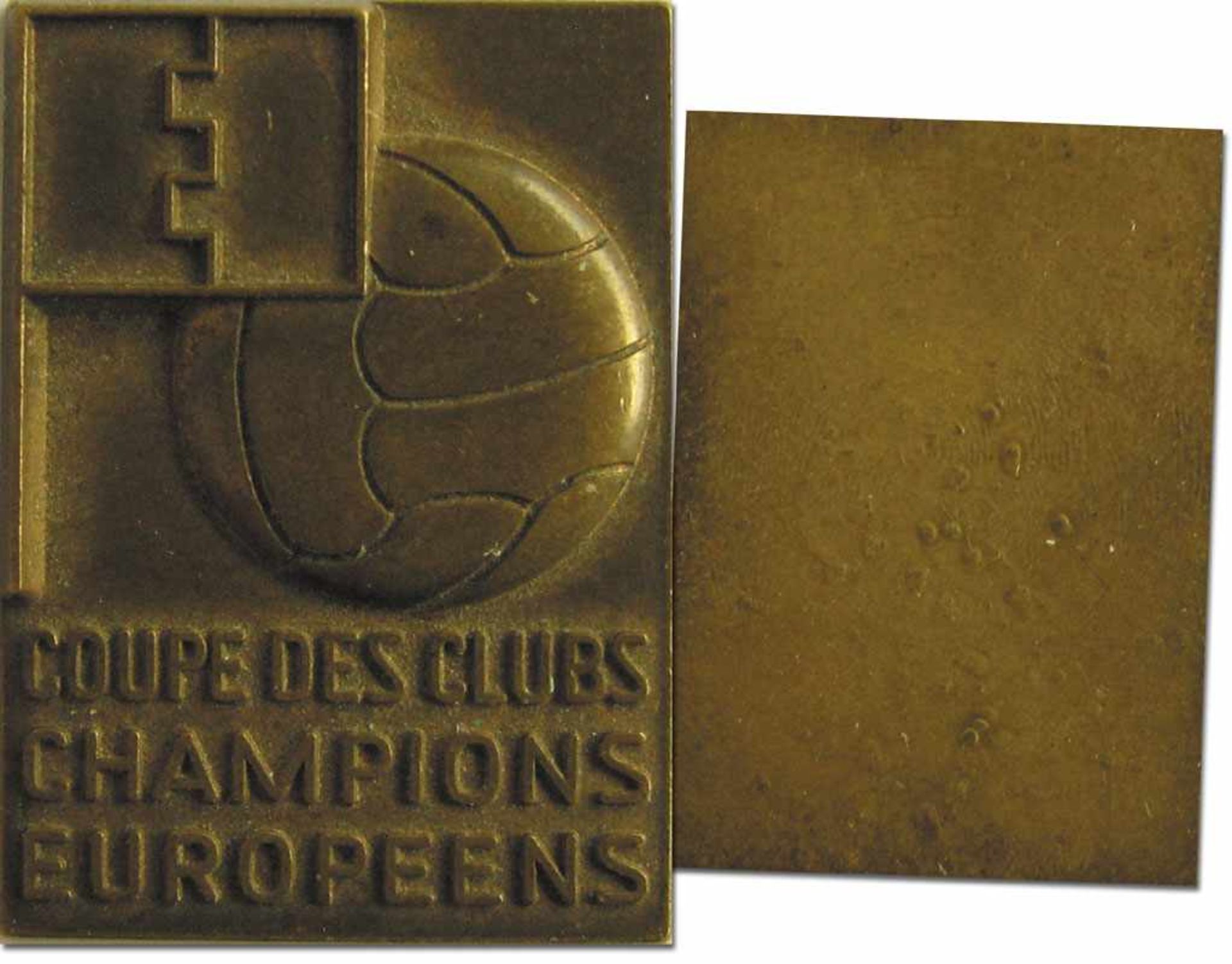 UEFA Cup of Eurpeen Champions 1960 Winner medal - Disk to be stamped as a winner medal of the UEFA