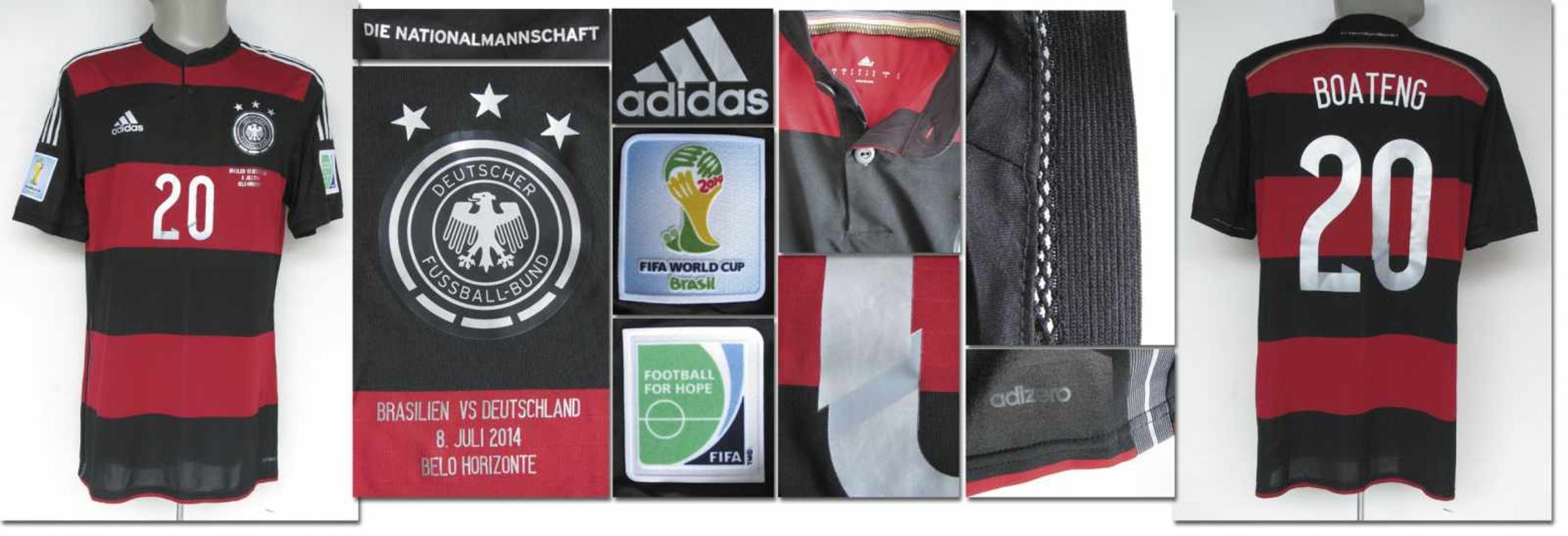 World Cup 2014 match worn football shirt Germany - Original match worn shirt Germany with numbert 20