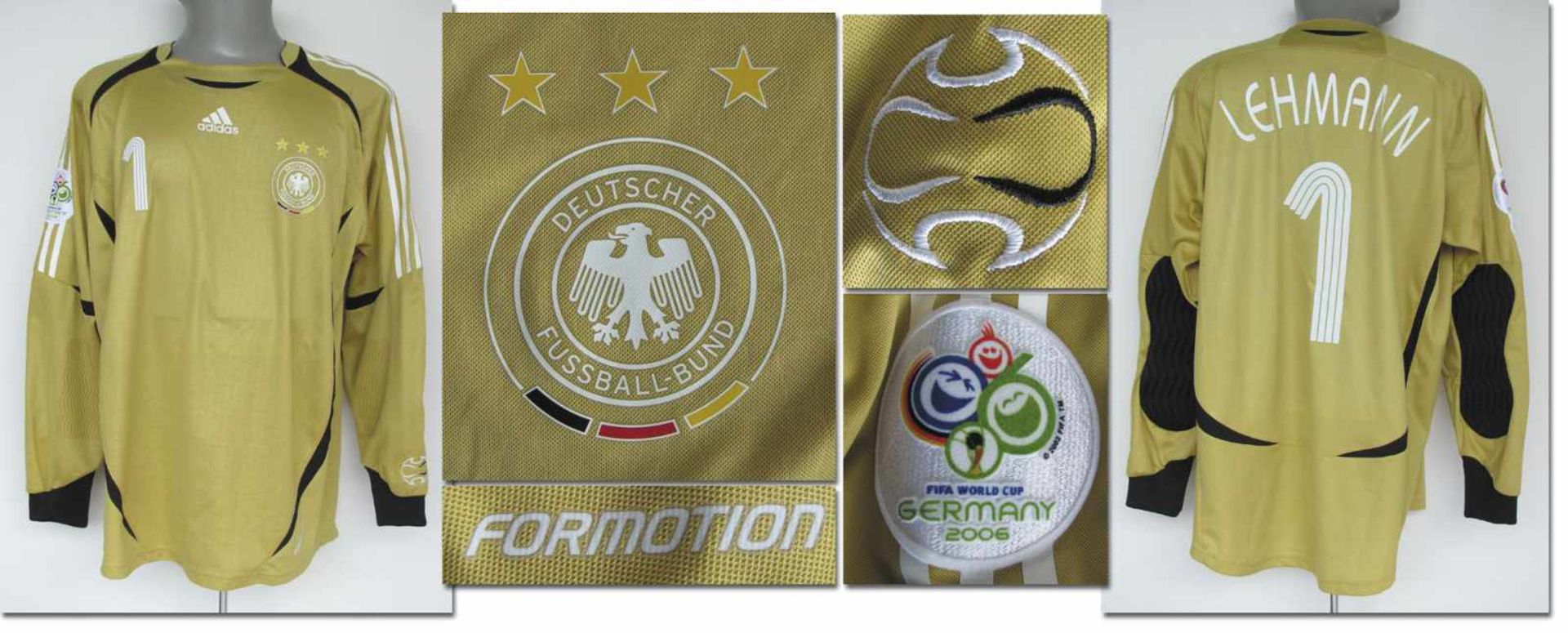 World Cup 2006 match worn football shirt Germany - Original match worn goalie shirt Germany with