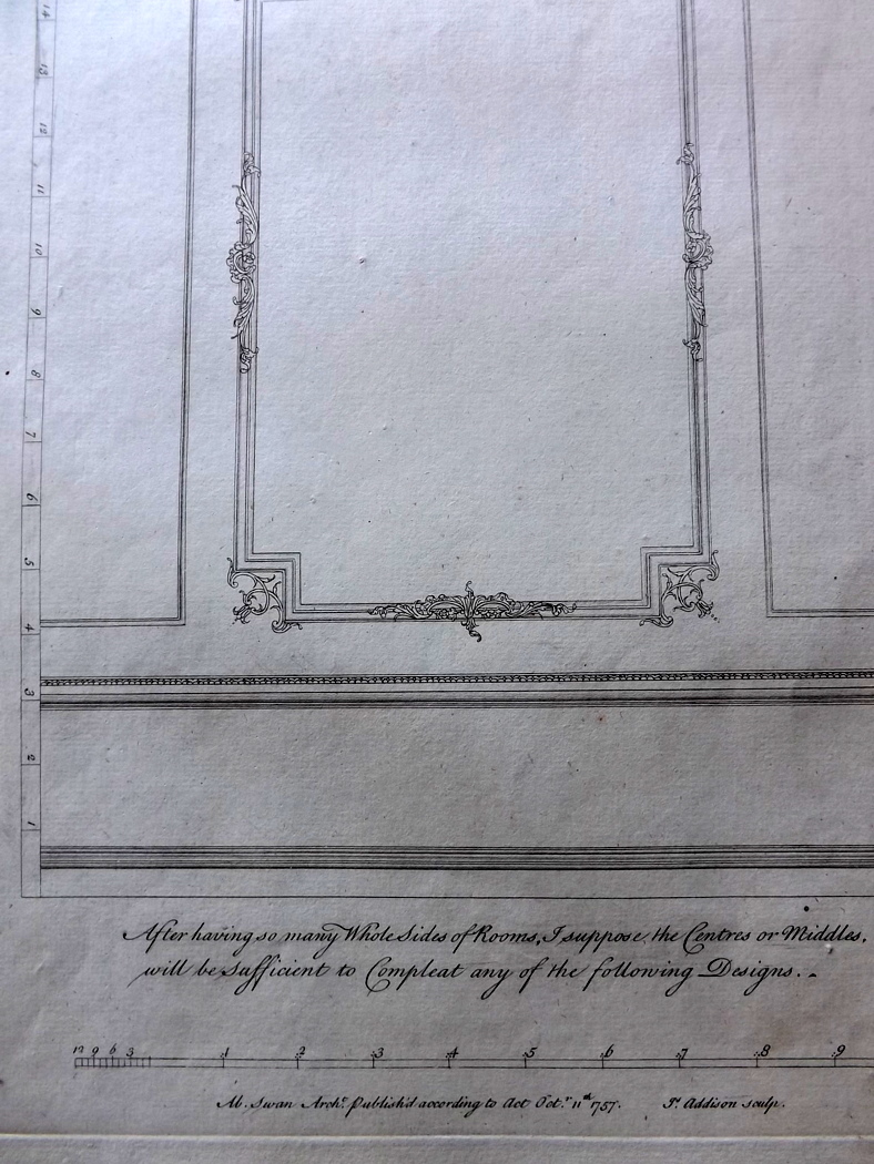 Swan, Abraham 1757 Group of 6 Architectural Copper Plates. Copper Plates Published 1757, London - Image 2 of 2