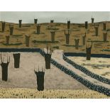 GODOFREDO ORTEGA MUÑOZ (San Vicente de Alcántara, 1899 - Madrid, 1982) “Castaños”, c.1965 Óleo sobre