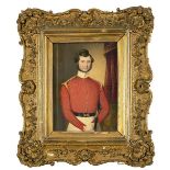 ATRIBUIDO A JOHN SMART (1741 - 1811) Retrato de Lord Lonsdale en uniforme Aguadas opacas sobre