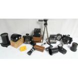 33. Various cameras & camera accessories.