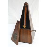 17. An early 19th century Maelzel large metronome in mahogany case, dated 1815, 12½” high.