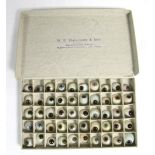 43. W.H. SHAKESPEARE & SONS, A SET OF FIFTY "PLASTIC" (ACRYLIC) ARTIFICIAL HUMAN EYES", boxed.
