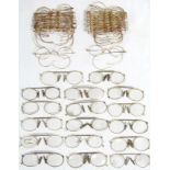 40. Seventeen pairs of gilt-metal frame pince-nez; & twenty six pairs of gilt-metal pince-nez