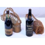 A bottle of Noval crusted port (1962); & a bottle of Cavaleiros port (1983), both 750ml, with
