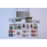 Approximately two hundred various early 20th century cigarette cards by Ogdens, Smiths, John Player,