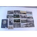 Fourteen early 20th century postcards- all views of Darjeeling (Japan); & forty-one other