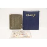 A large stock book & contents of G. B. & foreign stamps; a small collection of First Day & other