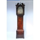 AN 18th Century LONGCASE CLOCK, the 13" brass & silvered dial inscribed: “DAVID COLLIER, GATLEY”