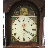 An early 19th century longcase clock, the 14" painted arch dial signed: “R. Skirrow, Halifax”,