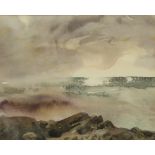 150. MARHSALL, John Titled: “Breaking Wave, Evening”, watercolour: 7" x 9"; & another “Clouded