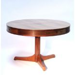 A ‘Bridgeford’ rosewood veneered drum-head table designed by Robert Heritage for Archie Shine,