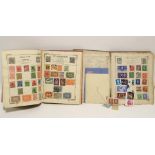 A collection of mostly foreign stamps, contained in eight various albums.