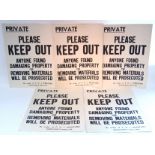 Various Riddifords of Trowbridge ice cream signs & cartons; an AJ plastic icing set with tin; &