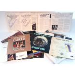 Three L.P. records, each autographed by the former Prime Minister Edward Heath; together with