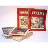 Six volumes of “Chums” magazine (circa 1913-1915); & forty eight volumes of “Womans Magazine” (circa