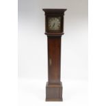 A mid-18th century longcase clock, the 10” square silvered & brass dial signed: “Thos. Dicker,