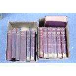 Nine leather-bound volumes “The Times, The History of the War, 1914”; & four volumes “The War