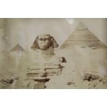 Twenty three late 19th century sepia albumen photographs, mainly of Ancient Egyptian ruins, street