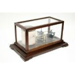 An early 20th century barograph by J. H. Steward Ltd, 406-457 Strand, London, in mahogany case